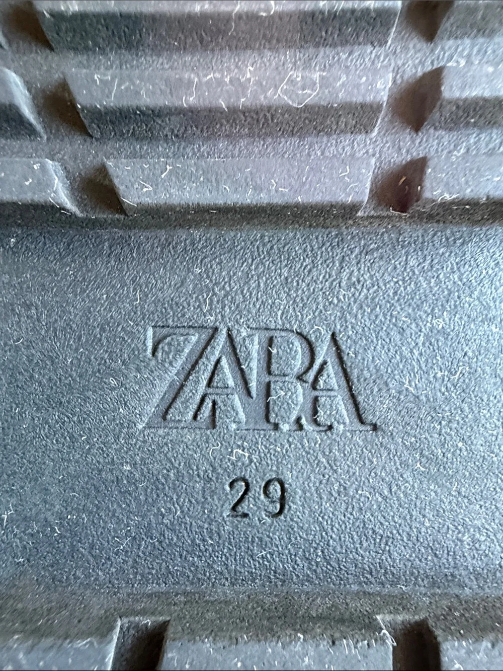Zara Girls Treaded Knee-High Boots in black.